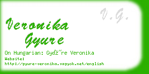 veronika gyure business card